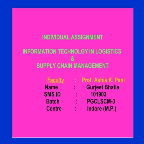 Itlscm Gurjeet Bhatia