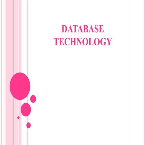 Database Technology- ITM