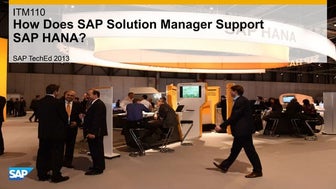 Itm110 how does sap solution manager support sap hana