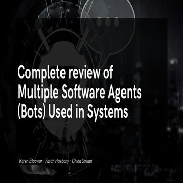 Complete Review Over Software Agents