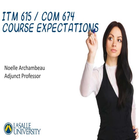 ITM 615 Course Expectations