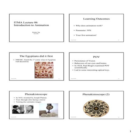 ITMA06 Introduction to Animation