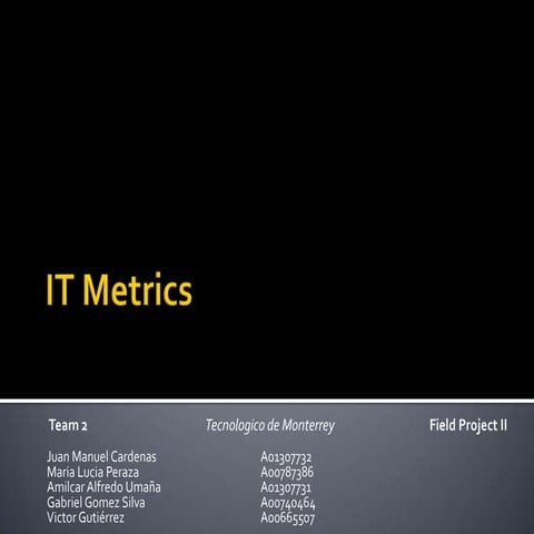 IT Metrics Presentation