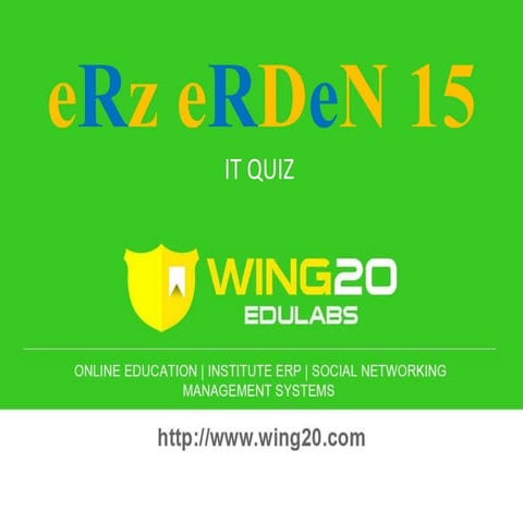 IT Quiz Final @ eRz eRDeN 15, IT Fest, ITM Mayyil