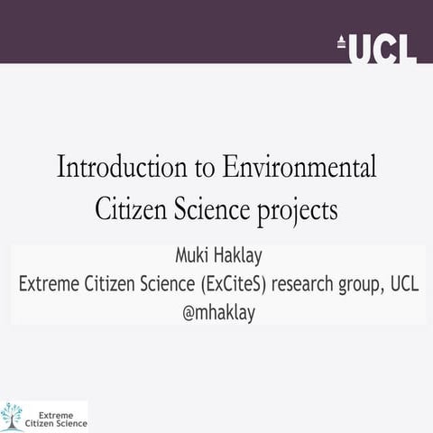 Into the Night - Citizen Science Training day - introduction to citizen science