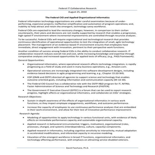 IT Operations Collaborative Research