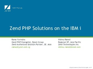 Zend PHP Solutions for IBM i