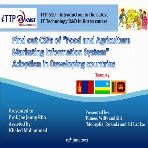 KAIST [ITP 610] Term project 13 Jun 2013