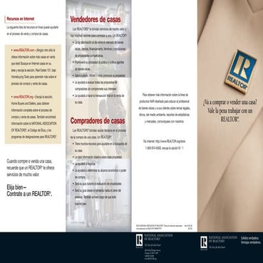 It pays to work with a realtor®   spanish version