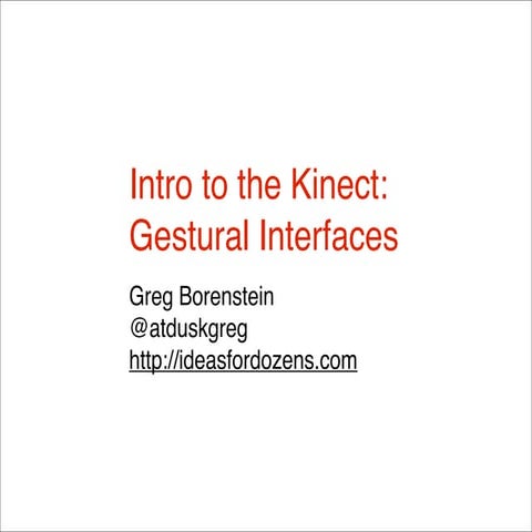 ITP Camp Kinect class