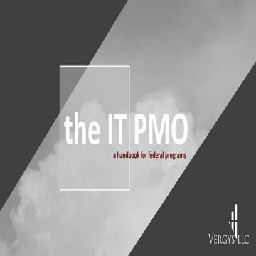 The IT PMO - A Handbook for Federal Programs