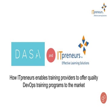 How ITpreneurs enables training providers to offer quality DevOps training pr...