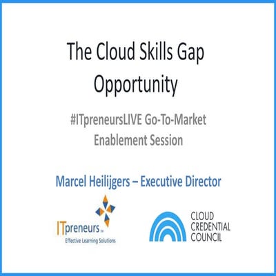 The Cloud Skills Gap Opportunity for Training and Consulting Companies