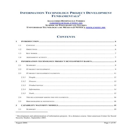 It project development fundamentals
