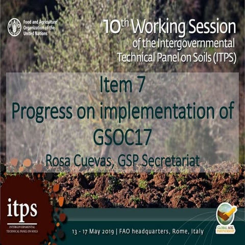 Item 7: Progress on implementation of GSOC17