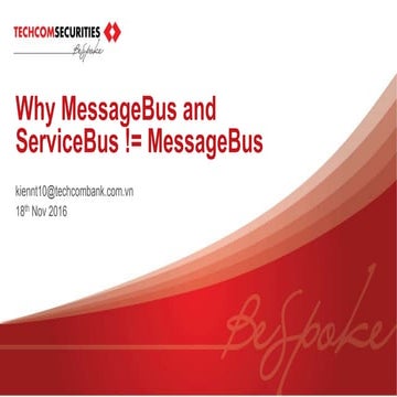 MessageBus vs MessageBus