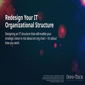 Redesign Your IT Organizational Structure for Strategic Success | PPTX