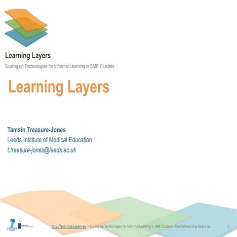 Presentation given to Learning Layers Healthcare Stakeholder Group - November...