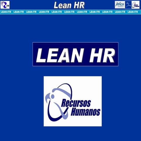 Six Sigma/Lean/TOC HR Strategy