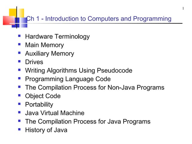 Itroduction about java