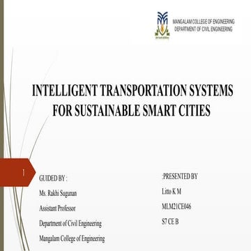 Intelligent Transportation Systems and Sustainable Smart Cities
