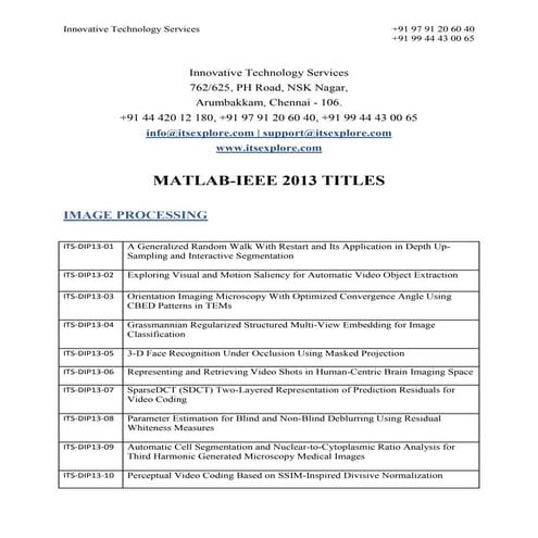 MATLAB-IEEE-2013-PROJECTS