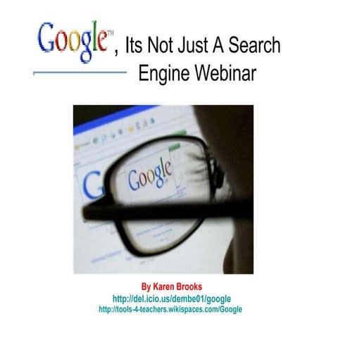 Its Not Just A Search Engine Webinar