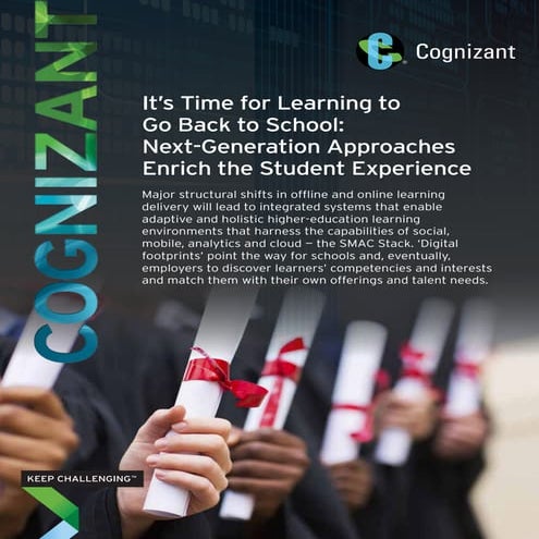 It's Time for Learning to Go Back to School: Next-Generation Approaches Enric...