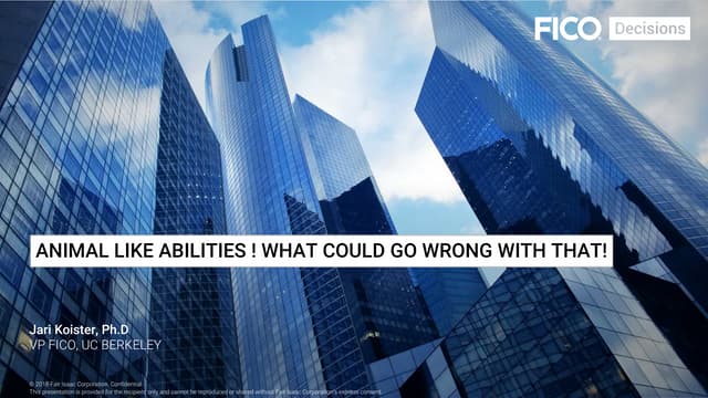 AI : Animal Like Abilities in Applied AI, What can go wrong?