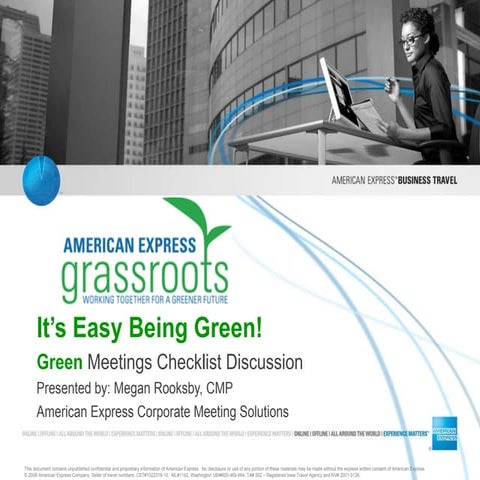 Its Easy Being Green Checklist   -Green Travel Summit