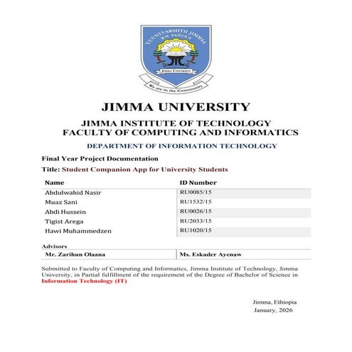 IT SEC-1 FYP - Student Companion App3 - 2026.pdf information technology ...