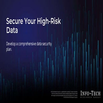  Secure Your High Risk Data 