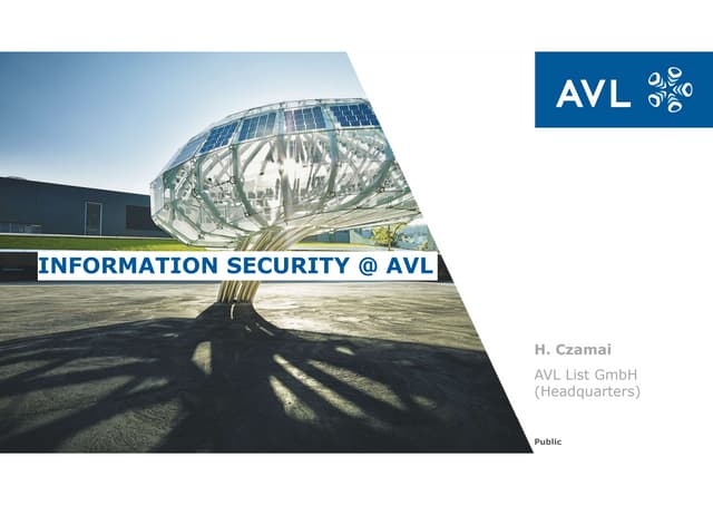 Information Security @ AVL