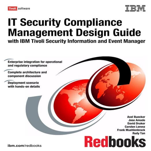 It security compliance management design guide with ibm tivoli security infor...