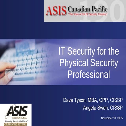IT Security for the Physical Security Professional