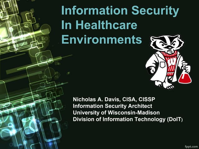 It security in healthcare