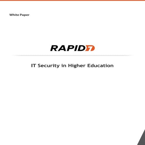 IT Security in Higher Education