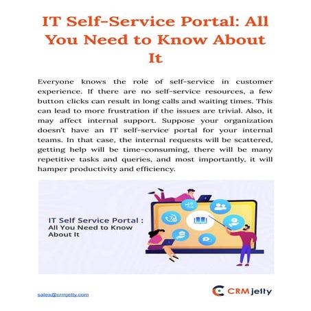 It self service portal all you need to know about it