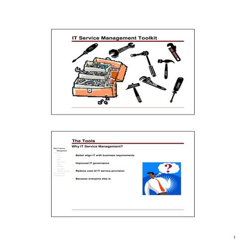 It service management toolkit