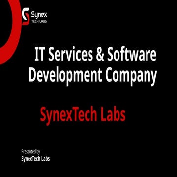 IT Services & Software Development Company - SynexTech Labs | PPTX