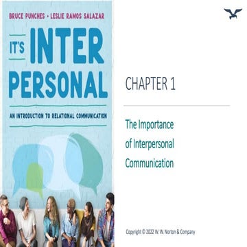 It's Interpersonal Ch. 1