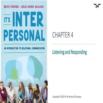 It's Interpersonal Ch.  4