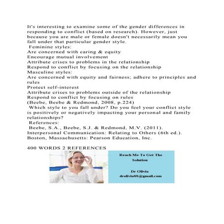 The Influence of Gender Role Attitude on Marital Conflict Among “Gerji ...