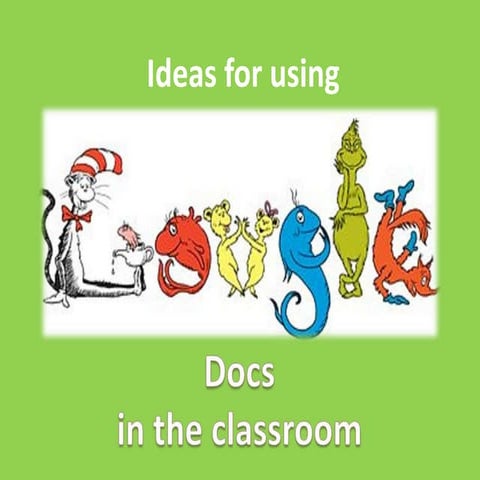 Google Docs in the classroom