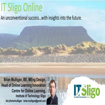 IT Sligo Online - the past and the future.
