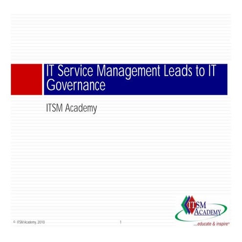 ITSM Governance Overview