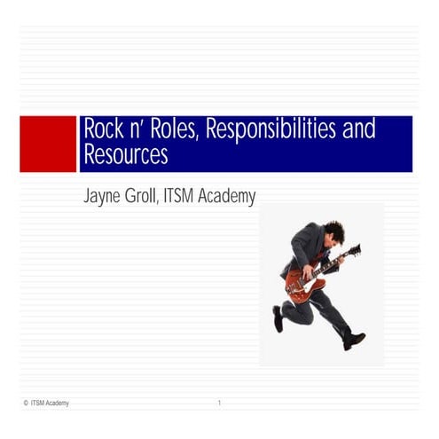 ITIL Roles & Responsibilities