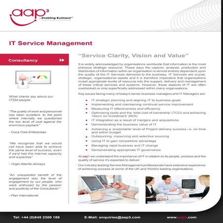 aap3 ITSM Consulting Flyer
