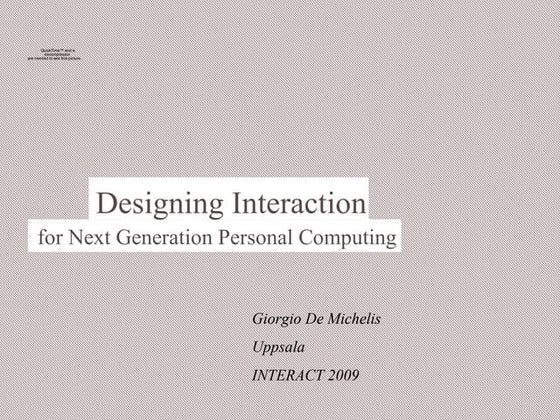 Frontiers of Interaction IV | PDF