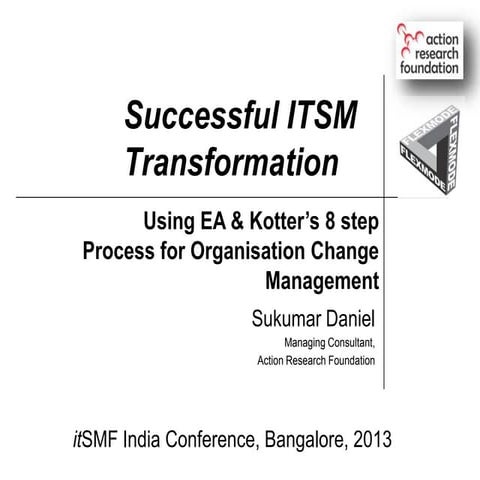Itsmf successful itsm transformation v 1 - 28-11-2013